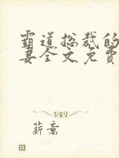 霸道总裁的小娇妻全文免费阅读