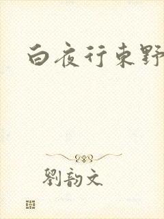 白夜行东野圭吾