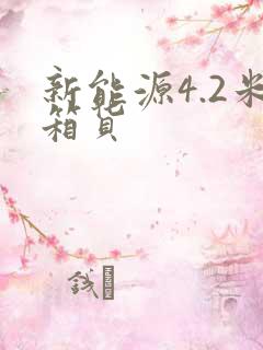 新能源4.2米箱货