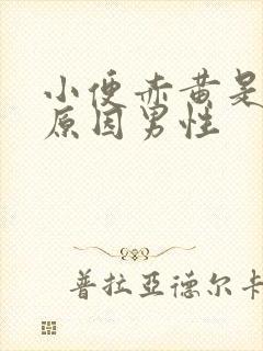 小便赤黄是什么原因男性