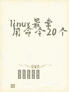 linux最常用命令20个