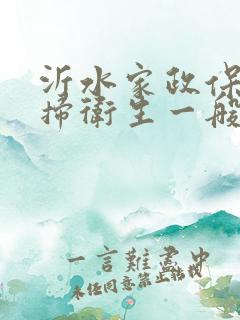 沂水家政保洁打扫卫生一般多少钱