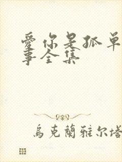 爱你是孤单的心事全集
