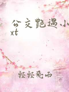 公交艳遇小说txt