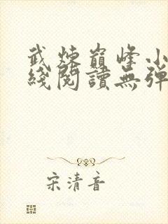 武炼巅峰小说在线阅读无弹窗