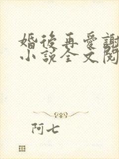 婚后再爱谢嘉珩小说全文阅读