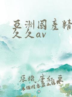 亚洲国产精品久久久av