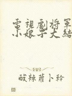 电视剧将军家的小娘子大结局