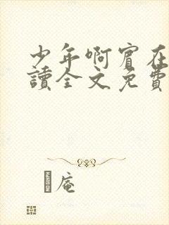 少年啊宾在线阅读全文免费阅读最新小说