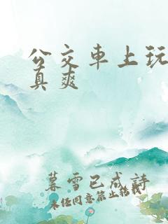 公交车上玩直男真爽