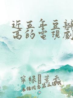 近五年豆瓣评分高的电视剧