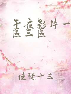 午夜影片一区二区三区
