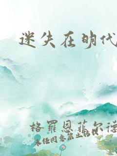 迷失在明代末年