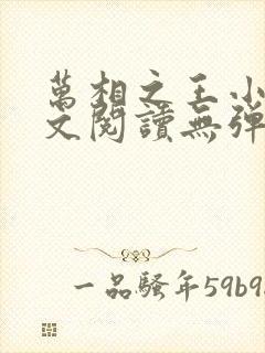 万相之王小说全文阅读无弹窗
