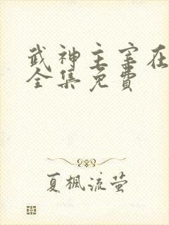 武神主宰在线看全集免费