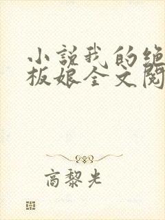 小说我的绝色老板娘全文阅读