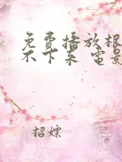 免费播放根本停不下来 电影原版