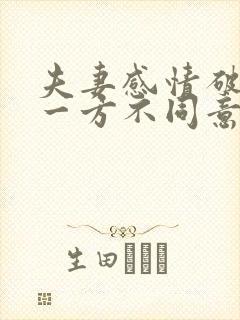 夫妻感情破裂有一方不同意离婚怎么办