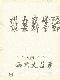 权力巅峰陆皓小说最新章节免费阅读