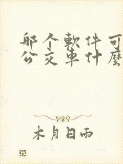 哪个软件可以看公交车什么时候来