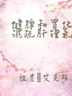 健脾和胃化痰祛湿疏肝理气