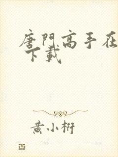 唐门高手在异世 下载
