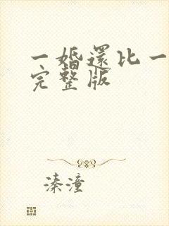 一婚还比一婚高完整版