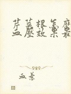 芹菜根怎么吃降血压效果最好