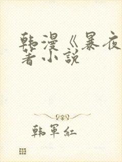 韩漫《暴夜》原著小说