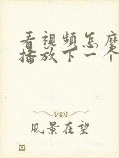 看视频怎么自动播放下一个