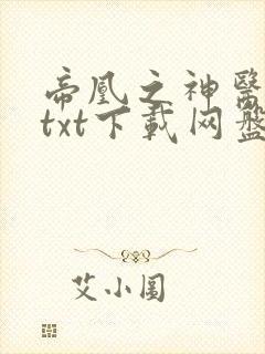 帝凰之神医弃妃txt下载网盘