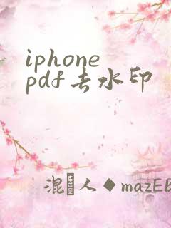iphone pdf去水印