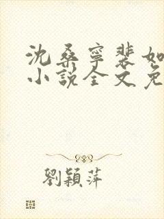 沈桑宁裴如衍的小说全文免费阅读