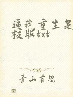 逼我重生是吧精校版txt