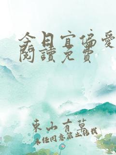 今日宜偏爱全文阅读免费