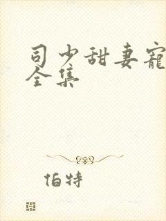 司少甜妻宠定了全集
