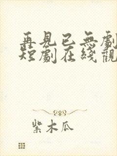 再见已无剧中人短剧在线观看