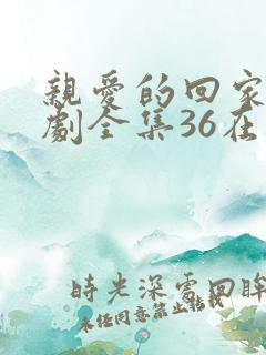 亲爱的回家电视剧全集36在线观看免费