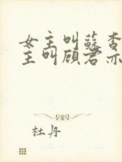 女主叫苏杳,男主叫顾君亦