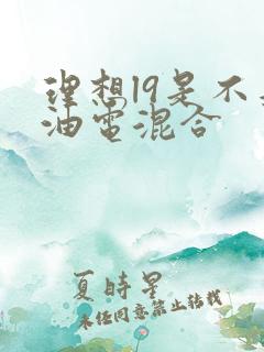 理想l9是不是油电混合