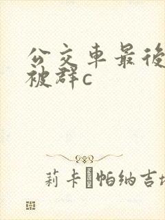 公交车最后一排被群c