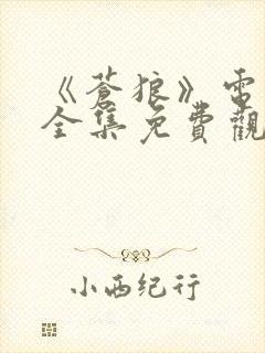 《苍狼》电视剧全集免费观看国语