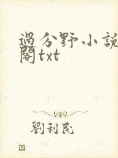 过分野小说笔趣阁txt