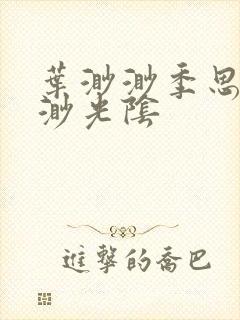 叶渺渺季思博渺渺光阴