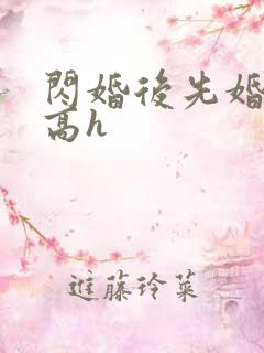 闪婚后先婚后爱高h