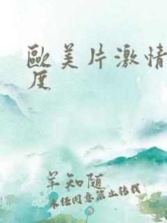 欧美片激情大尺度