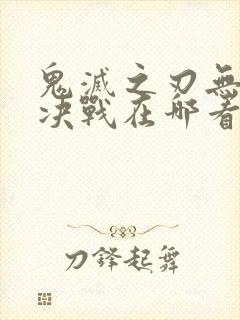 鬼灭之刃无限城决战在哪看