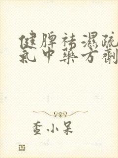 健脾祛湿疏肝理气中药方剂