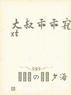 大叔乖乖宠我txt
