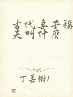 古代妻子称呼丈夫叫什么